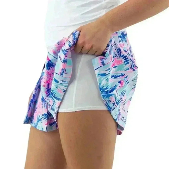 Lilly Pulitzer Frazer Short UPF50+ in Ravello Blue Perfect Match Sz 16 - Picture 2 of 5